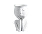 Human Think Face Ceramic Home Plants Flower Pot Vase Planter Tabletop Decoration-Red