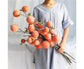 Artificial Flower 7/6 Heads Persimmon Branch Home Wedding Party Festival Decor