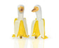 Duck Resin Statue Banana Duck Shape Unique Design Waterproof Duck Gardening Decoration for Outdoor