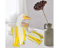 Duck Resin Statue Banana Duck Shape Unique Design Waterproof Duck Gardening Decoration for Outdoor