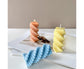 Candle Mold Non-stick DIY Silica Gel Rotating Cylinder Epoxy Resin Mold Home Ornament -White