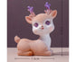 Cartoon Small Deer Resin Reindeer Craft Miniature Desktop Ornaments Car Decor- B