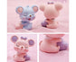 Resin Cartoon Nodding Mouse Car Dashboard Bedside Ornament 2020 New Year Gift-Blue