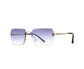 Fashion Rimless Sunglasses Women Luxury Brand Sun Glasses Female Eyewear Square Retro Lens UV400 Men Glasses