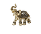 Eye-catching Elephant Figurine Fine Symbol Resin Elegant Elephant Trunk Sculpture for Home-Golden S