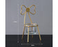 Tabletop Iron Chair Candlestick Potted Ornament Desktop Decoration Candle Holder- B