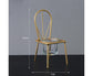 Tabletop Iron Chair Candlestick Potted Ornament Desktop Decoration Candle Holder- B
