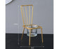 Tabletop Iron Chair Candlestick Potted Ornament Desktop Decoration Candle Holder- B