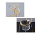 Tabletop Iron Chair Candlestick Potted Ornament Desktop Decoration Candle Holder- B