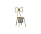 Tabletop Iron Chair Candlestick Potted Ornament Desktop Decoration Candle Holder- B