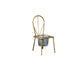Tabletop Iron Chair Candlestick Potted Ornament Desktop Decoration Candle Holder- B