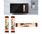 3Pcs Christmas Refrigerator Microwave Oven Door Handle Cover Sleeve Decoration