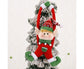 Cartoon Curtain Buckle Door Handle Pendant Holiday Decor Christmas Ornament Gift-Red