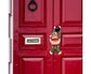 Cartoon Curtain Buckle Door Handle Pendant Holiday Decor Christmas Ornament Gift-Red