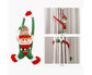 Cartoon Curtain Buckle Door Handle Pendant Holiday Decor Christmas Ornament Gift-Red
