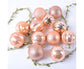 12Pcs Xmas Tree Decorative Ball Hanging Pendant Home Ornaments New Year Gift-Antique Brass