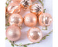 12Pcs Xmas Tree Decorative Ball Hanging Pendant Home Ornaments New Year Gift-Antique Brass