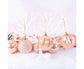 12Pcs Xmas Tree Decorative Ball Hanging Pendant Home Ornaments New Year Gift-Antique Brass