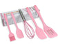 Silicone Baking Utensils Set - Heat-Resistant - Pink
