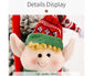 Cartoon Curtain Buckle Door Handle Pendant Holiday Decor Christmas Ornament Gift-Green
