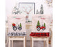Merry Christmas Tree Car Dinner Chair Seat Cover Holiday Party Xmas Decoration-Red Black