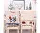 Merry Christmas Tree Car Dinner Chair Seat Cover Holiday Party Xmas Decoration-Red Black