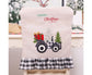 Merry Christmas Tree Car Dinner Chair Seat Cover Holiday Party Xmas Decoration-Red Black