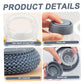 Dishwashing Brush Press Type Liquid Multifunctional Pot Cleaning with Balls (Blue)