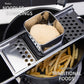 High-quality stainless steel noodle maker (with widened plastic handle and spoon) Adaptable pot maker Silver