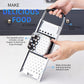 High-quality stainless steel noodle maker (with widened plastic handle and spoon) Adaptable pot maker Silver