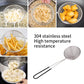 High-quality stainless steel noodle maker (with widened plastic handle and spoon) Adaptable pot maker Silver