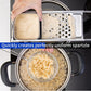 High-quality stainless steel noodle maker (with widened plastic handle and spoon) Adaptable pot maker Silver