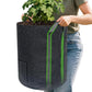 1 Pack 15 Gal Potato Grow Bags with Dual Harvest Windows Reinforced Handles Planter