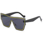 New Fashion One-piece Sunglasses Women Classic Big Frame Retro Punk Style Glasses Men&