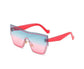 New Fashion One-piece Sunglasses Women Classic Big Frame Retro Punk Style Glasses Men&