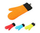 Kitchen Anti-sbabies Heat Resistant Silicone Glove Oven Pot Baking Cooking Mitt-Orange