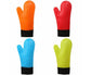 Kitchen Anti-sbabies Heat Resistant Silicone Glove Oven Pot Baking Cooking Mitt-Orange