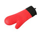 Kitchen Anti-sbabies Heat Resistant Silicone Glove Oven Pot Baking Cooking Mitt-Orange