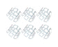 6Pcs Napkin Buckle Exquisite Elegant Fashion Table Decoration Napkin Rings for Kitchen-Silver