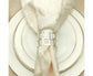6Pcs Napkin Buckle Exquisite Elegant Fashion Table Decoration Napkin Rings for Kitchen-Silver