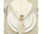 6Pcs Napkin Rings Pineapple Shape Faux Pearl Beaded Restaurant Hotel Table Decor-Silver