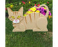 Flower Pot Cat Shape Garden Decoration - F