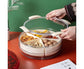 White Round Plastic Tray - Divided Serving - Food Storage