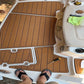 2008-2012 Chaparral 244 Sunesta Swim Platform Boat EVA Foam Teak Deck Floor Pad SeaDek MarineMat Gatorstep Style Self Adhesive
