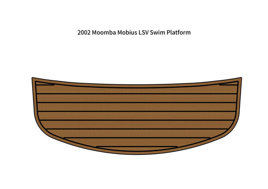 2002 Moomba Mobius LSV Swim Platform Step Pad Boat EVA Foam Teak Deck Floor Mat SeaDek MarineMat Gatorstep Style Self Adhesive