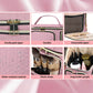 Travel Makeup Bag with Handle — Large Multi-Compartment Cosmetic Organizer, Portable Toiletry Bag for Women