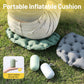 Portable Outdoor Inflatable Seat Cushion, Multi-Functional Inflatable Storage Box and Seat Cushion Combo, Portable Folding Seat Cushion for Camping and Travel, Portable Push-to-Inflate Cushion - Gray