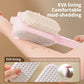 3-in-1 Multi-Functional Long-Handled Body Scrub Brush, Combining Bath Sponge + Soft-Bristle Brush + Washcloth in One, Home Exfoliating Bath Brush, Back Scrubber - Pink