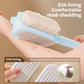 3-in-1 Multi-Functional Long-Handled Bath Brush, Combining Bath Sponge, Soft-Bristle Brush, and Washcloth in One, Home Exfoliating Bath Brush, Back Scrubber - Blue