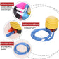 Portable foot-operated air pump, dual-port pump for both inflation and deflation, universal pump for balloons, swim rings, and inflatable toys, versatile air pump for parties and swimming gear, 95cm hose